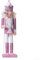 30 cm rosa Nussknacker-Ornament, Holzpuppe für Weihnachtsfeier-Dekorationen (A)