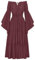 SCARLET DARKNESS Womens Red Gothic Steampunk Dress Medieval Costume Off The Shoulder Bell Sleeve Halloween Dresses for Women UK Cosplay XL