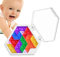 Tageskalender-Puzzlespielzeug,Hexagon-Herausforderungspuzzle, Wabenförmige Musterblöcke, sechseckiges Puzzle, Geometrisches Tangram-Puzzle, Denksport-Spielzeug für Kinder für Schlafzimmer, Reisen