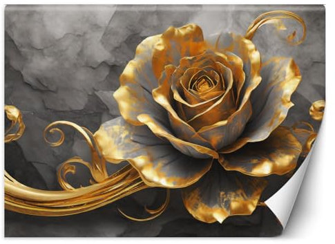 Feeby - 3d Tapete - 200x140cm - Fototapete Schlafzimmer - Musik Rose Gold - Deko Wohnzimmer - Wallpaper - Wand Deko - Wandtapete - Wandbild XXL - Tapete - Wanddeko - Vliestapete - Wandbilder