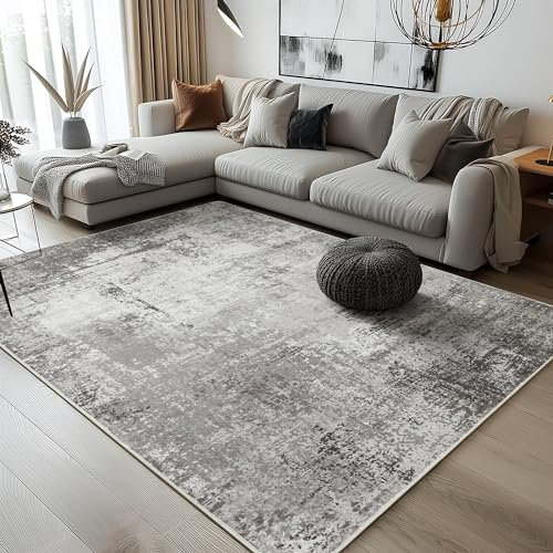 BEIMO Waschbarer Teppich Wohnzimmer, Abstrakt Design Teppich Schlafzimmer Kurzflor, Groß Teppiche rutschfest Weiche für Badezimmer Esszimmer Flur, 200x290cm