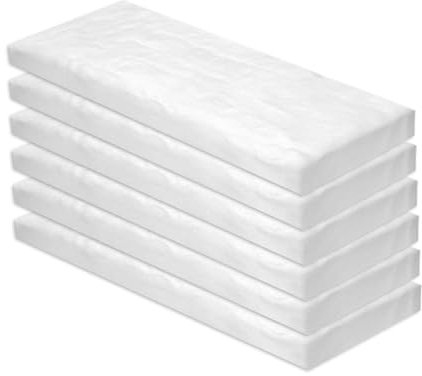 Jyvex 6 Stück Keramikwolle Für Bioethanol, 300x100x13mm Kamin Schwamm, Brennwatte & Keramikschwamm Für Bioethanol Brenner, Ethanol Kamin Zubehör, Kaminofen Indoor