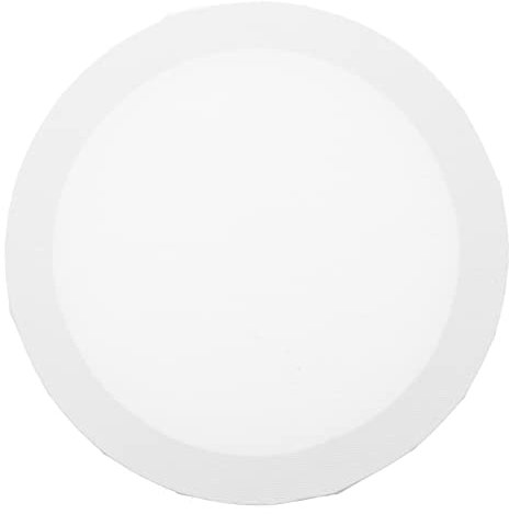 DIYEAH Segeltuch leer flach Leinwandplatte Brett zum Malen runde Leere ovale Leere acrylbilder schuler advlue leinwände Zeichenzubehör DIY-Maltafel Reine Baumwolle Weiß