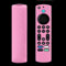 Silicone Remote Cover for 4K Max/Toshiba/Insignia/Pioneer/Omni (QLED) Series Voice Remote Enhanced w/Lanyard - Glow Pink