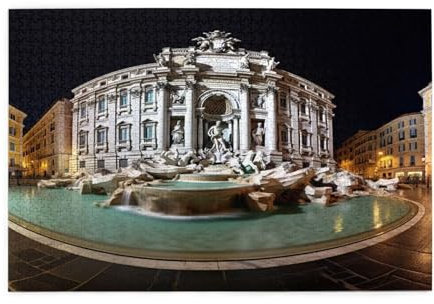 Landschaft Puzzle Europa Puzzle Große 5000 Teile Erwachsene, Clevere Rätsel, Geschicklichkeitsspiel für die Ganze Familie, Holz Farbenfrohes Jigsaws mit Geschenkbox, Deko Wohnzimmer 105x156cm E-247