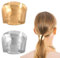 HJZHII Ponytail Holder Hair Clips, 2 Pcs Mental French Ponytail Cuffs Simple Hairbands Hair Barrettes Retro Braids Decorative Clip Strong Hold Gold Silver Barrette for Woman