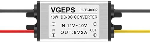 JJCFGRDM Module abaisseur de Puissance 12V24V à 9V5A, transformateur 12V à 9V DC, convertisseur de Voiture 24V à 9V(12V 24V to 9V 2A)