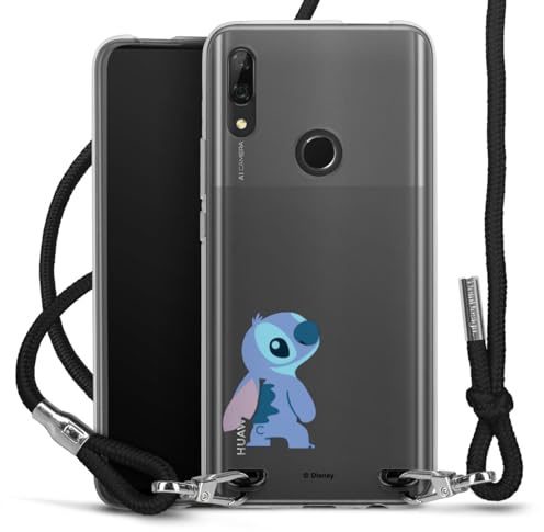 Carry Case kompatibel mit Huawei P Smart Z Hülle mit Band Handykette zum Umhängen schwarz Lilo & Stitch Fanartikel Disney