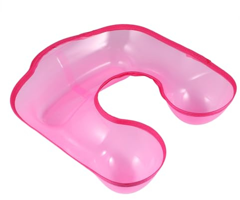 Beavorty 2piezas Bandejas Para Peluquería Soporte De Cuello Impermeables Para Tintes y Permanente Rosa