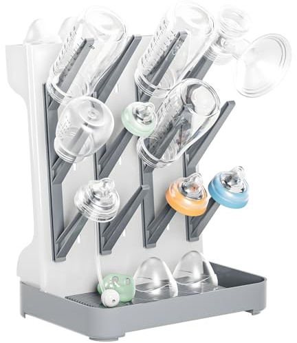 Dayacoco Baby Bottle Drying Rack,Removable Vertical Bottle Dryer Rack