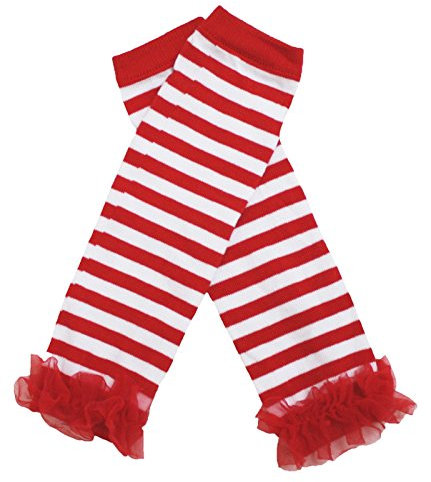 Petitebelle Red White Striped Leg Warmer Children 2-6y (One Size)