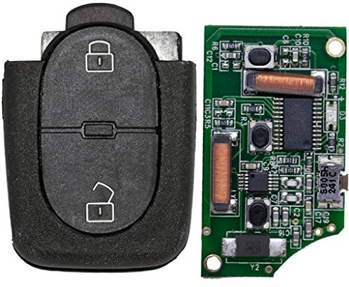 mt key Funk Fernbedienung 1x Gehäuse + 1x 433,9 MHz Sender Sendeeinheit 4D0837231R + 1x Batterie für Audi A2; A3; A4; A6; A8; TT bis 2001 mit OEM Code 4D0837231R
