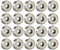 sourcing map 20 Stück 606ZZ Kugellager Doppelschild 6mmx17mmx6mm Kohlenstoffstahl Z1