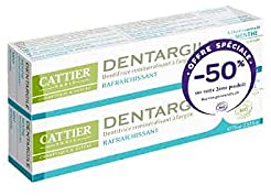 Cattier Dentargile Erfrischende Zahnpasta, 2 x 75 ml