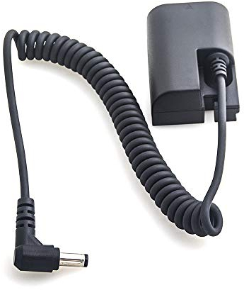 Fotga Full Decoded LP-E6 Dummy Battery Replacement DR-E6 DC Coupler External Battery with Coiled Cable Power Adapter for Canon EOS 5DS R, 5D Mark IV IIII II, 6D 7D Mark II, 90D 80D 70D 60Da R5 R6