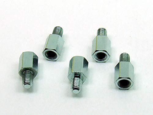 POPESQ® 5 Stk. x Abstand M6 30mm IG-AG Stahl Zink #A2959