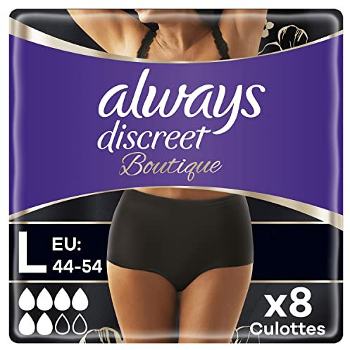 Always Discreta Boutique Inkontinenzhose, Schwarz, 390 g