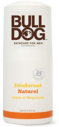 Bulldog Deodorante Naturale Limone e Bergamotto 75 ML- Deodorante profumato per uomo con ingredienti naturali