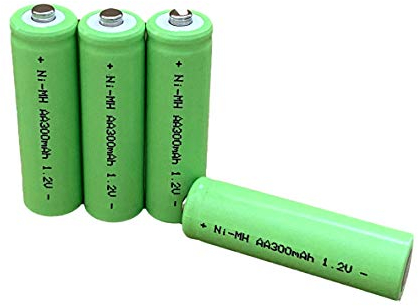 Dunamis 8pk AA Rechargeable Solar Light Batteries 1.2v NiMH AA 300mAh - Suitable for Outdoor Garden Solar Lights *PACK OF 8*