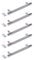 BSM Marketing Chrome Silver Finish Knurled T Bar Modern Kitchen Cupboard Cabinet Drawer Bar Door Handle Knob (5, 160mm)