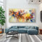 Neckip Large Abstract Painting Art Colorful Bloom Flower Poster Canvas Painting For Living Room Wall Art Pictures Home Decorative 70x140cm(28x55in) Frameless
