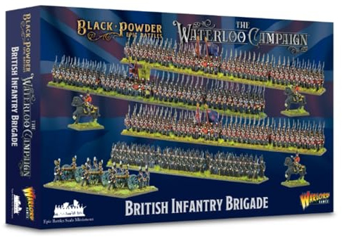 Warlord Games Black Powder Epic Battles Waterloo - British Infantry Brigade | Black Powder, Hobbyfiguren und Zubehör, 28 mm Miniaturen für Tabletop Wargaming