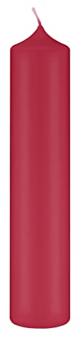 Altarkerzen (10% BW Anteil) (Bienenwachs Kerzen Burgund Rot/Braun 300 x Ø 100 mm, 4 Stück, Kerzen mit Dornbohrung in RAL Kerzengüte Qualität