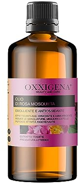 Oxxigena - Olio di Rosa Mosqueta Puro al 100%, Confezione da 250 ml, Idratante Versatile per Pelle Secca e Screpolata, Ideale Contro Rughe, Cicatrici, Unghie o Capelli