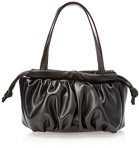The Drop Women's Shanae Scrunch Bag with Drawstring Closure, Black, one size