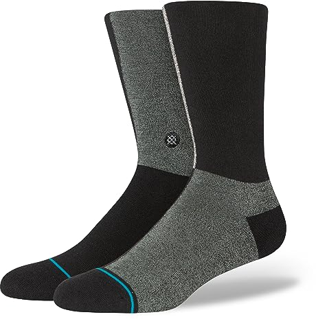 Stance Suffix Crew Socken in Schwarz, Schwarz , M