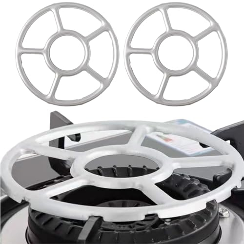 Gasherd Brenner Ständer,2 Pcs Gasherd Gas Ring Wok Ring,Gasherd Aufsatz Ring,Reduzierer Gas Kreuz Topfträger für Espressokocher Kaffeekocher Gaskochfelder Backofen Küche