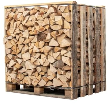1,5 stères de Bois de Chauffage coupé/Fendu en 30 cm Box de 1,05m3 Bois Sec pour cheminée poêle Four Pizza ooni cuisinières Barbecue Weber Charbon et brasero.