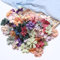 ALEGRE® 50 Stück Blumen zum Basteln, Bunt Künstliche Blumenköpfe, Seidenblumen für Deko, Kunstblumen Klein für Hochzeit Party Home DIY
