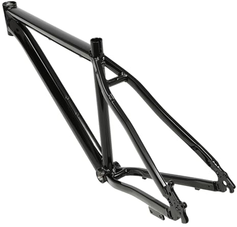 KEESUNG 26 Zoll MTB Fahrrad Rahmensatz, 26 RH 66 cm Aluminiumlegierung Fahrradrahmen Interne Führung Mountainbike Rahmen MTB Fahrrad Rahmensatz Mountainbike Straßenfahrrad, Schwarz
