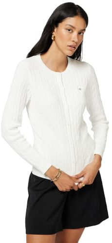 GANT Stretch Cotton Cable Cardigan