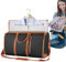 COJJ-Kleider Seesack | Faltbare Sport-Reisetasche Mit Schuhfach |wasserdichter Kleidersack | Wasserdichter Kleidersack,Tragetasche Aus PU-Leder，2 In 1 Hängender Koffer