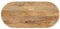 vidaXL Tischplatte, Holzplatte für Tisch Esstisch Couchtisch, Ersatztischplatte Massivholzplatte, 120x50x3,8cm Oval Massivholz Mango