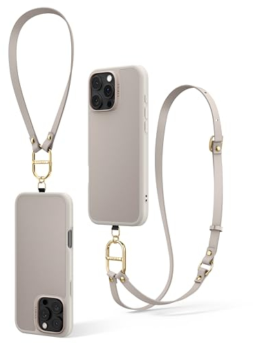 CYRILL by Spigen Kajuk Mag [Crossbody Case] Compatible with iPhone 16 Pro Max (2024) [Compatible with MagSafe] - Classic Charm Cream