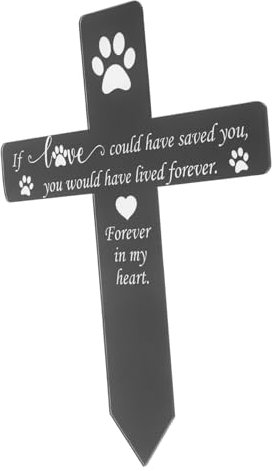 KITANDOVE Grabstecker Für Haustier Personalisiert Haustier Gedenkstein Friedhof Gedenkstein Gartenstecker Grabstecker Deko