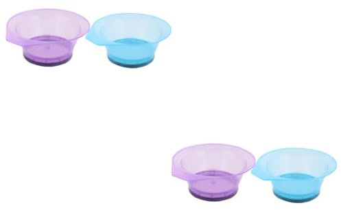 FRCOLOR 4 Piezas cuenco para teñir el cabello tazón de tinte cepillo aplicador de tinte para el cabello hair color hair dye herramienta para teñir el cabello herramienta de peluquería