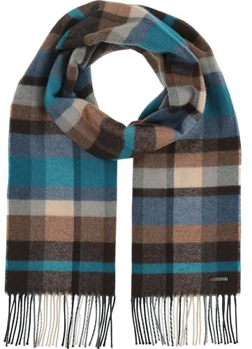 bugatti Herren Schal kariert - 33 x 180 cm - Winterschal aus 100% Wolle