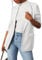 Timuspo Blazer Revers Langarm Sakko für Damen Einfarbig Elegant mit 2 Taschen Weiß Arbeit Büro Jacke S