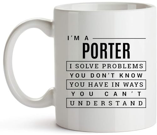 Keramik Kaffeetassen Personalisierte Tasse Einzigartig Kaffee-Becher Personalisiert Keramik Tasse Lustig Geschenk Für Männer Vatertag Weihnachten 330 Ml Porter