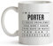 Keramik Kaffeetassen Personalisierte Tasse Einzigartig Kaffee-Becher Personalisiert Keramik Tasse Lustig Geschenk Für Männer Vatertag Weihnachten 330 Ml Porter