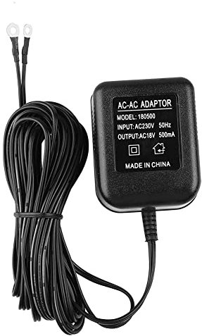 Giuneuow Adaptateur de Chargeur de Batterie d'alimentation 18V 500MA pour Ring Doorbell Outdoor Prise UE