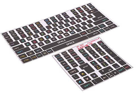 Englische Tastaturaufkleber Matte US -Technologie 2 PCs für Mechanische Tastaturen