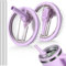 Lot de 2 couvercles avec paille à rabat anti-fuite pour Stanley H2.0 Quencher, 1200 ml – Couvercle de rechange pour accessoires de tasse Stanley ProTour, anti-déversement – Accessoires Stanley (violet