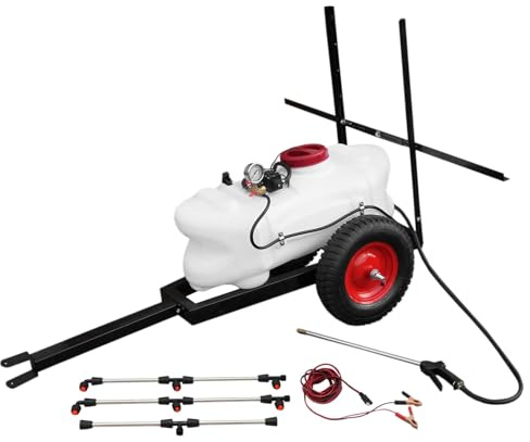 ATV Sprayer Trailer 60L Boom Quad Electric 12V Spot Crops Weed Farm Agricultural Hand Lance Tank Garden