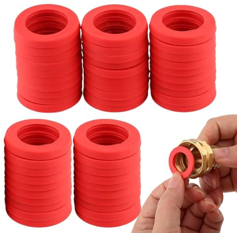 Water Hose Gasket Washers - Garden Hose Washer Silicone Washer Seals | Repair Tools Leak-Proof for Washing Machine Shower Head Pressure Sink Sprinkler Faucets Bathroom