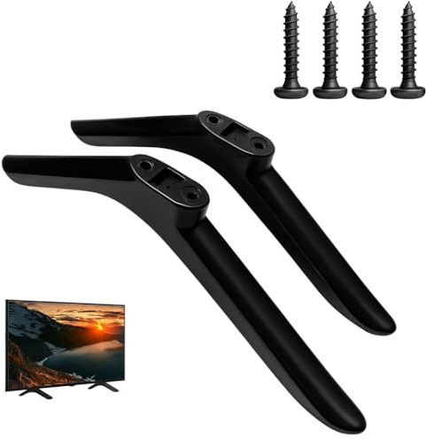 LeGeYo Base da Tavolo TV Universale con Viti, per TV 32–55 pollici, compatibile con Samsung/LG/Sony/Xiaomi, supporto stabile antiscivolo, installazione senza fori